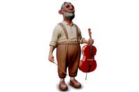 Busker Cellist