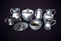 Pewter tableware