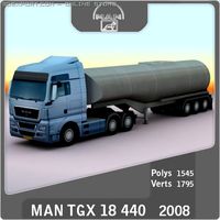 2008 MAN TGX 18 440 by be fa 3D Model