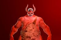 3D Butcher Demon Character