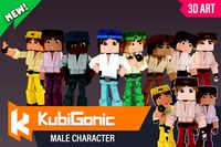 KubiGonic Male Character - Stylized 3D Art