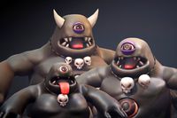 Shadow Cyclop Family - 3 Characters + Animations