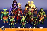 LowpolyCharacters_Goblin Orc and Ogre