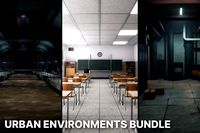 Urban Environments Bundle - School, Sewer Tunnels &amp; Underground Basement