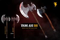 Viking Axe Duo(Bloody + Silver)
