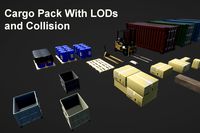 Cargo Pack With LODs And Collisions