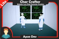 CharCrafter Lite - Male Modular Low-Poly Character Creation Tool