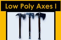 Low Poly Styled Axes-1