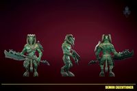 Stylized Modular Demon Executioner Creature