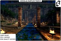 Modular Babylon Temple Environment (Temple,Desert,Ruins)
