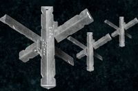 Military Anti Tank Hedgehogs N2 Series Metal Fortress Obstacle
