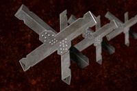 Military Anti Tank Hedgehogs N1 Series Metal Fortress Obstacle