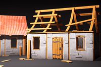 Stylized Medieval Modular Houses