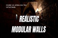 Realistic Modular Walls, Floor, Roof &amp; Door