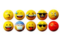 10 Emoticon Yellow Ball Pack Part 1