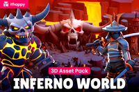 Inferno World - Low Poly 3D Models