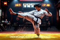 Taekwondo Style Animations