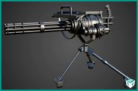 M134 Minigun Machine Gun URP and HDRP Textures
