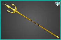 Medieval Trident 03 Gold URP HDRP Textures