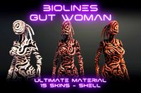 Bio Lines: Gut Woman, a Humanoid Character for horror games