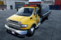 Rollback towing truck