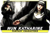 Nun Katharine - Stylized Gothic Character - #76