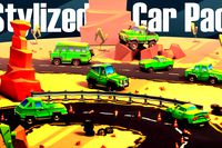 Stylized Low-poly Car Pack &amp; gradient texture