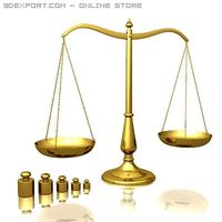 Balance scales 3D Model