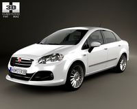Fiat Linea 2013 3D Model