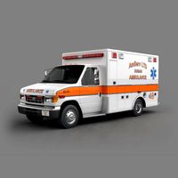 Ambulance car 3D Model