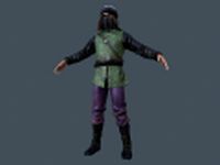 Saracene Medieval Character 3D Model