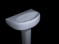 Ceramic Bathroom Sink 3D Model