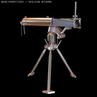 Telescope on Tripod Stand 3D Model