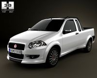 Fiat Strada Crew Cab Sporting 2012 3D Model