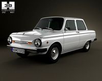 ZAZ 968M Zaporozhets 1979 3D Model