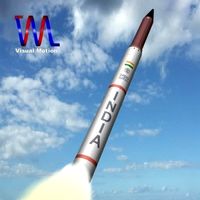 DRDO AGNI4 IRBM Missile 3D Model