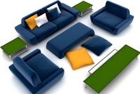 Sofa Set1 3D Model
