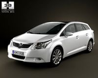 Toyota Avensis Tourer 2009 3D Model