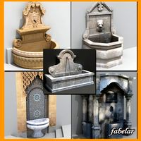 Fountains collection 1 3D Model