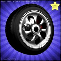 Car wheel 011 3D Model