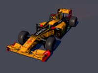 F1 Renault C4D obj mtl lwo 3D Model