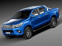 Toyota Hilux Double Cab 2016 3D Model