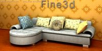 Antique09Sofa028a 3D Model