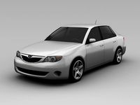 Subaru Impreza 2008 Sedan 3D Model