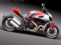 Ducati Diavel 2011 3D Model