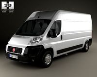Fiat Ducato Panel Van LWB 2012 3D Model