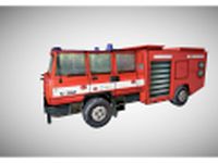 Low poly fire truck 3D Model