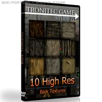 10 High Res Bark Textures 3D Model