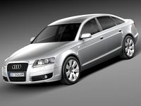 Audi A6 C6 Sedan 2004-2008 3D Model