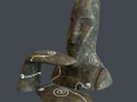 Alien Stone Head 3D Model